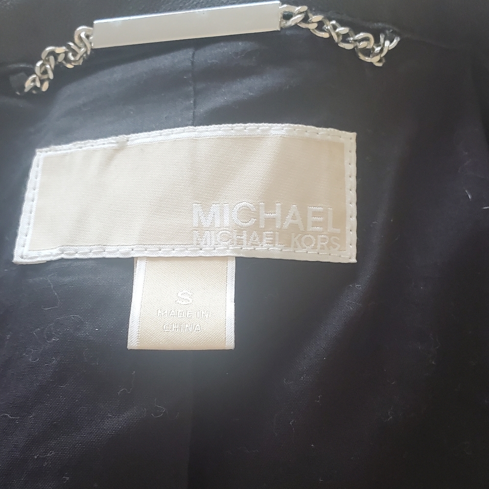 MICHAEL KORS LEATHER JACKET - Picture 5 of 5